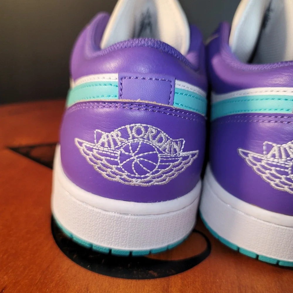 Nike Air Jordan 1 Low Action Grape Sky J Light Olive Purple Teal White DC0774502
